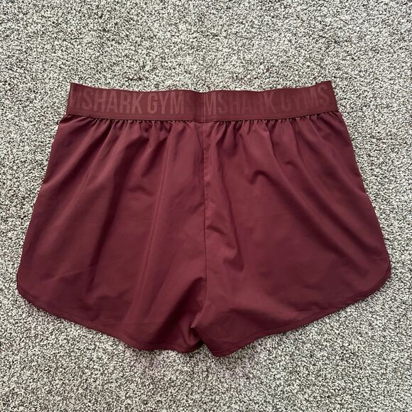 Gymshark maroon red athletic shorts size XL - Picture 3 of 8
